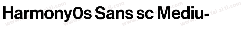 Harmony0s Sans sc Mediu字体转换